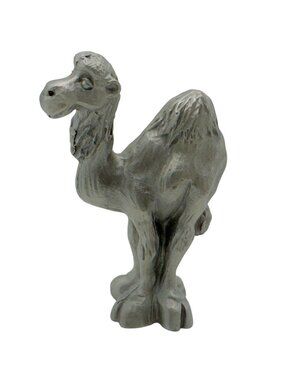 1980s Hudson Pewter Noahs Ark Miniature Camel Figurine Standing Collectible Vtg